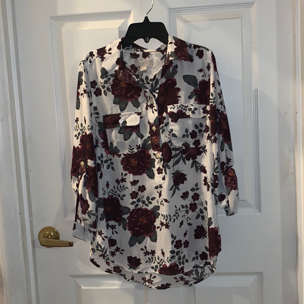 Floral Talbots blouse